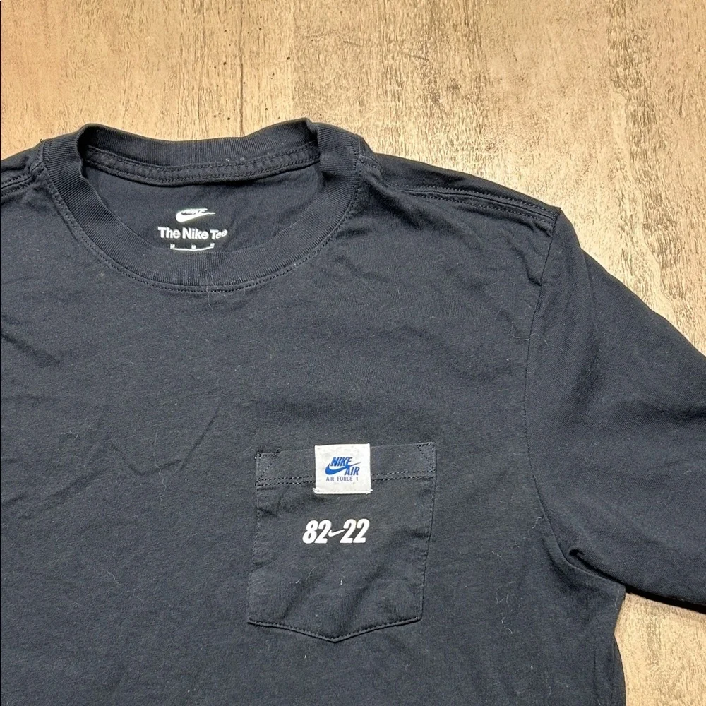 Nike Air Force 1 Black Tee with Globe Design